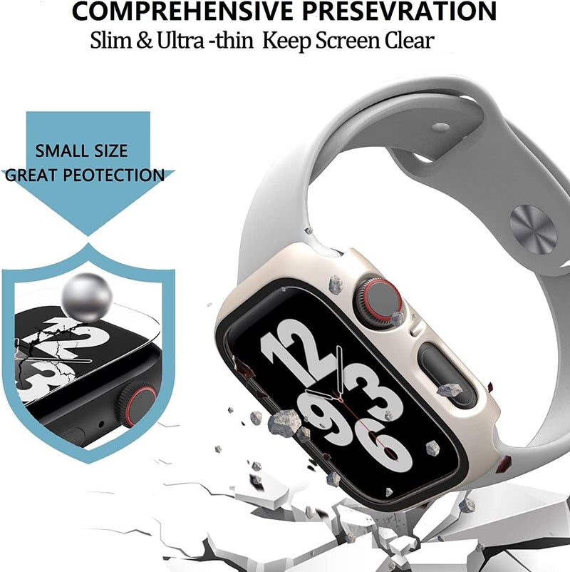 HASDON [12 Pack Case Compatible with Apple Watch 40mm SE 3 SE 2 Series 6 5 4 SE with Tempered Glass Screen Protector, Hard PC Bumper Overall Shockproof Protective Cover for iWatch 40mm Accessories - Image 2